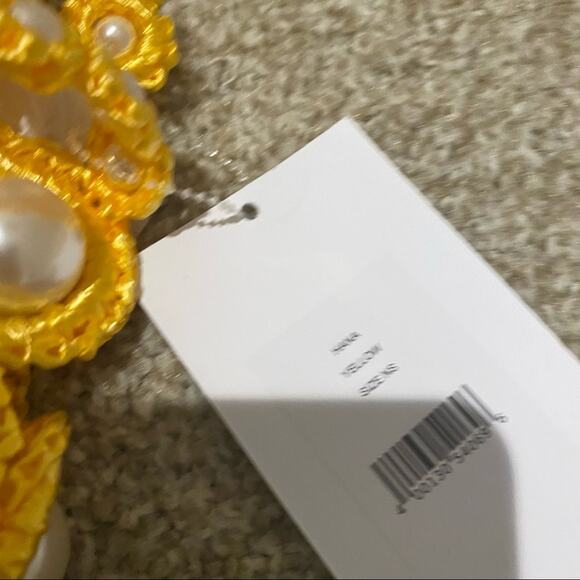 ALAMEDA TURQUESA Hana Woven Pearl Handbag Bag Yellow Handmade Portugal - Picture 6 of 9